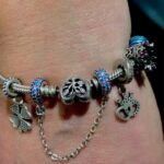 Lant de Siguranta din Argint Blue & Pink