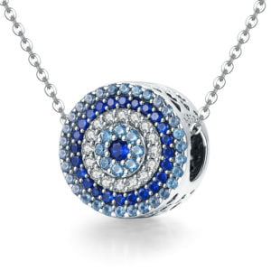 Colier din argint Blue Magic Eye